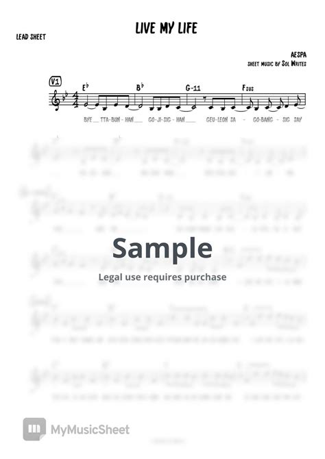 LIVE MY LIFE CHORDS by aespa @ Ultimate.
